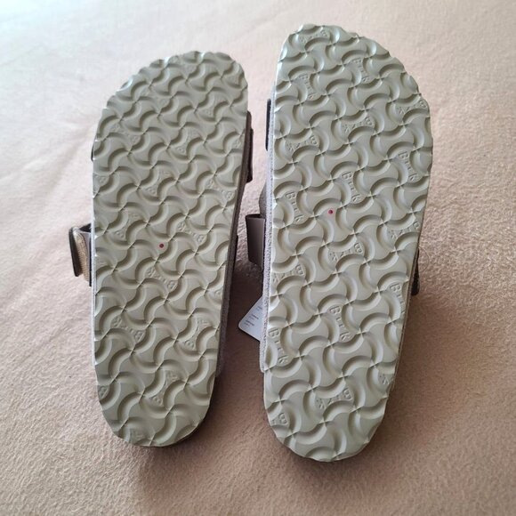 Birkenstock Uji Nubuck Suede Sandals Adjustable Sz US 10 EU 41 Beige Womens NWOB - Picture 3 of 9